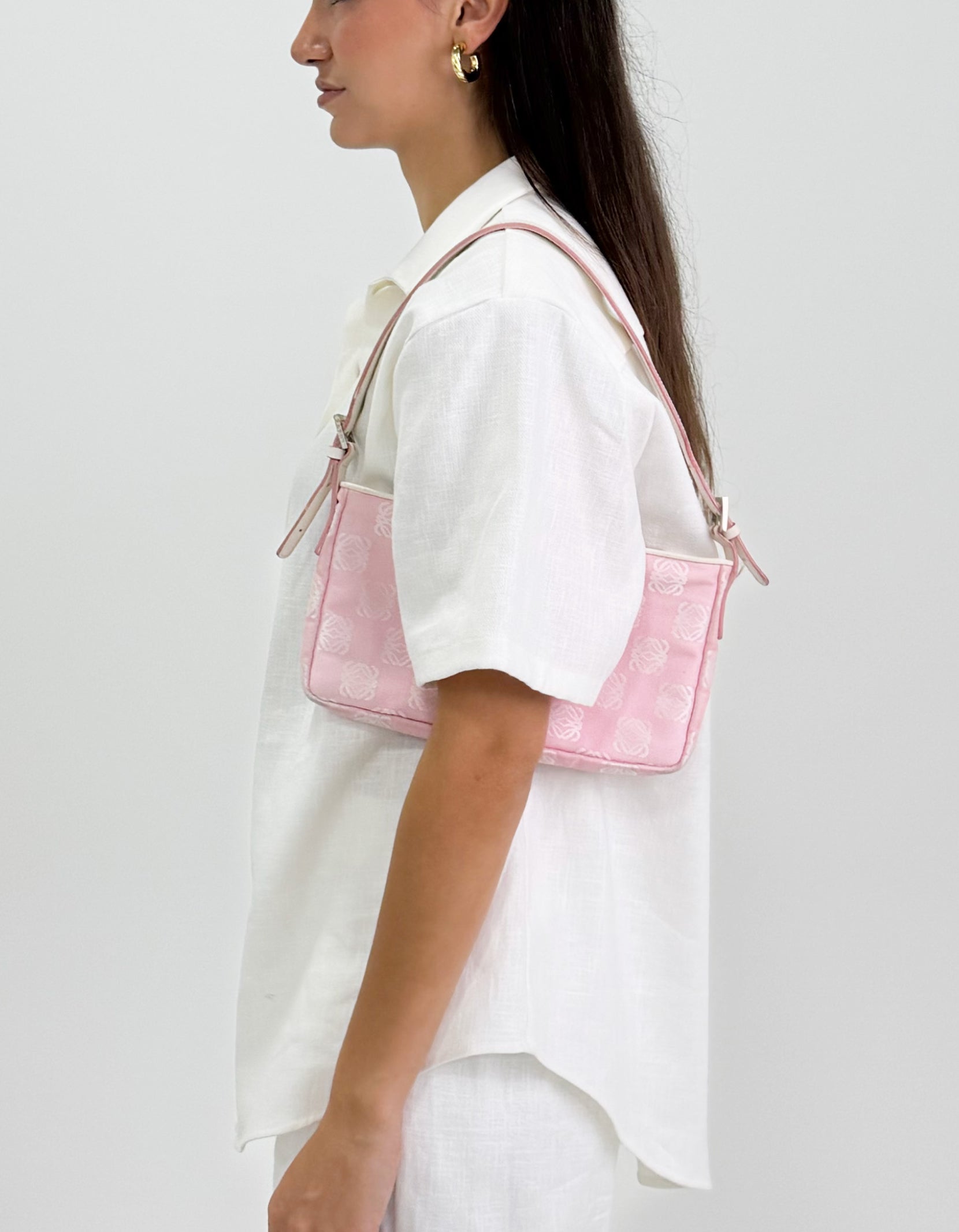 Loewe Vintage Anagram Canvas Pochette