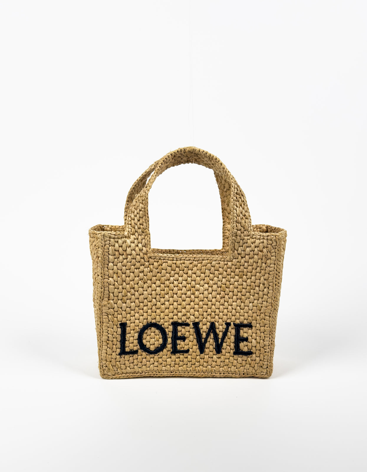 Mini Loewe Raffia Tote