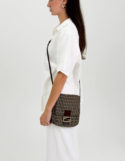 Fendi Zucchino Canvas Baguette