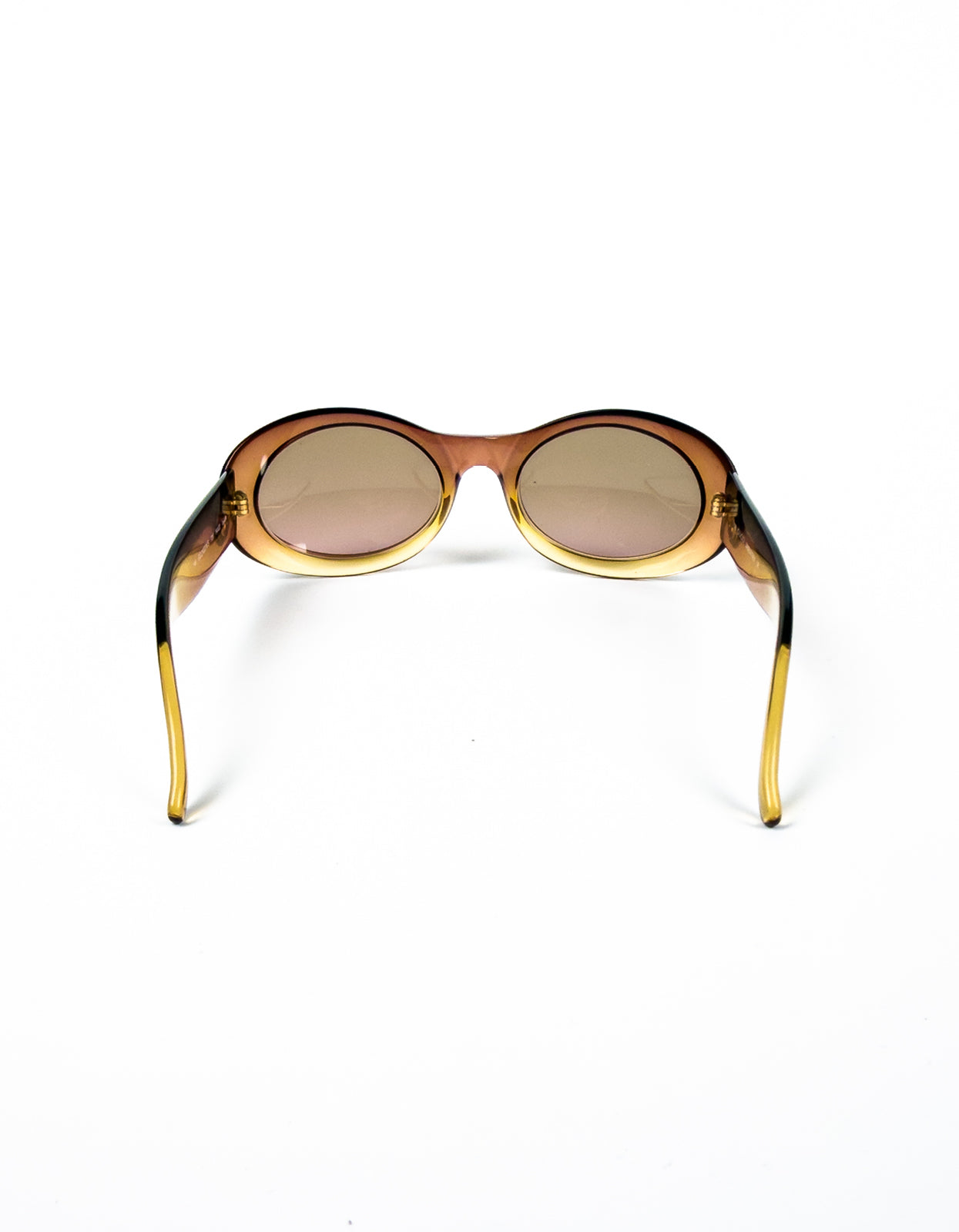 Gucci GG 2400 Oval Yellow Sunglasses