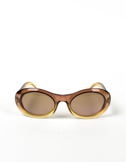 Gucci GG 2400 Oval Yellow Sunglasses