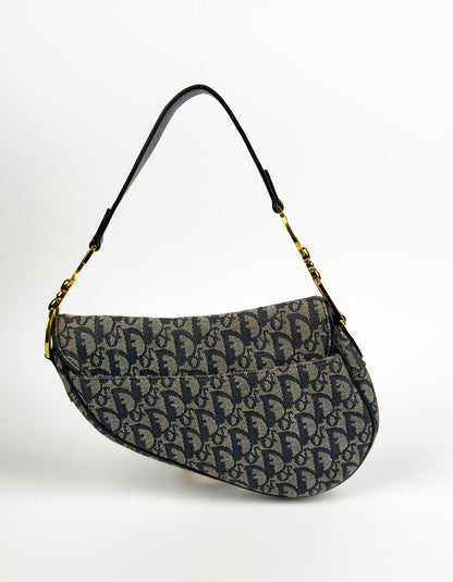 Christian Dior Oblique Navy Saddle