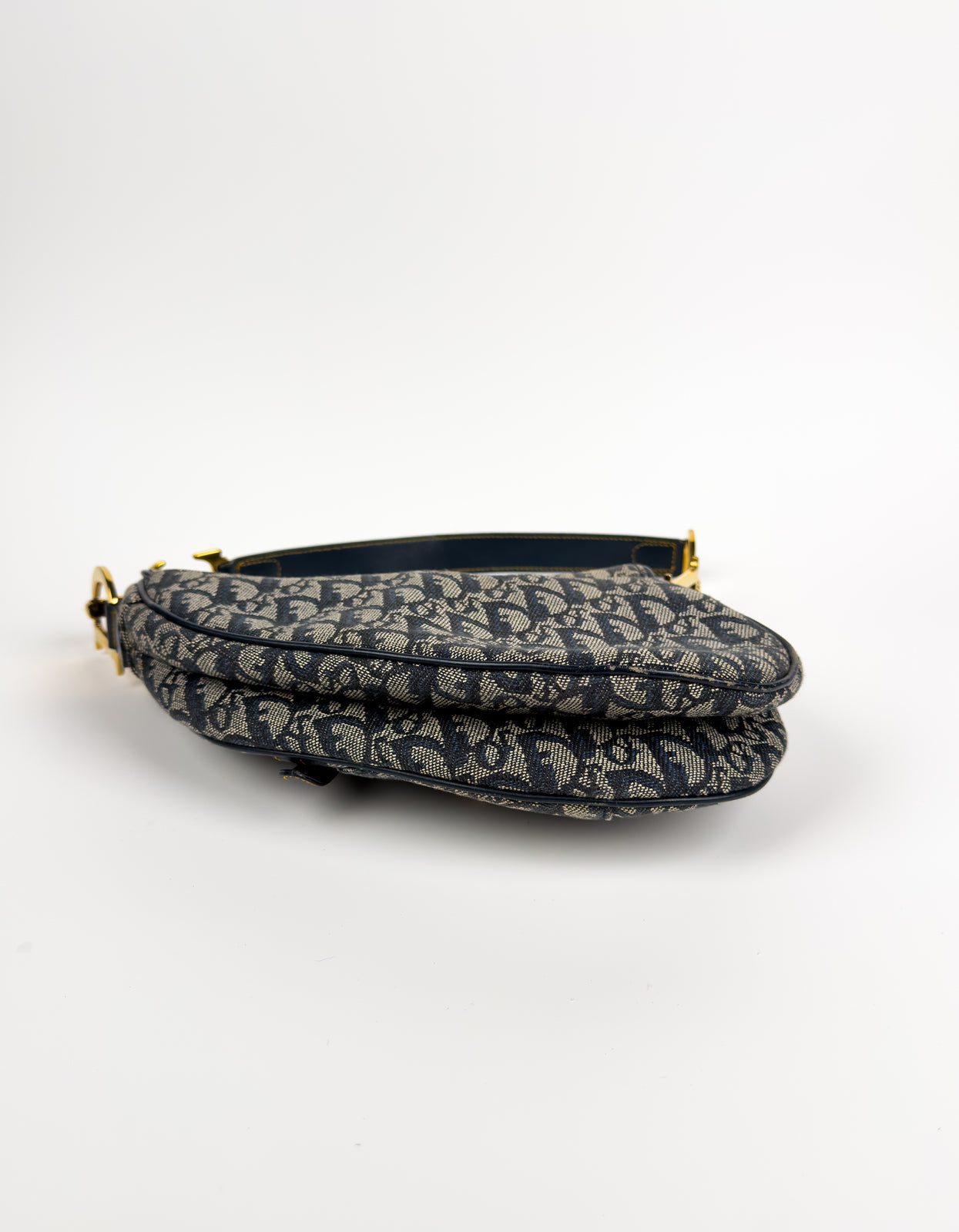 Christian Dior Oblique Navy Saddle