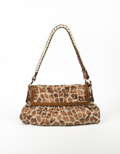 Fendi Chef Giraffe Jacquard Bag