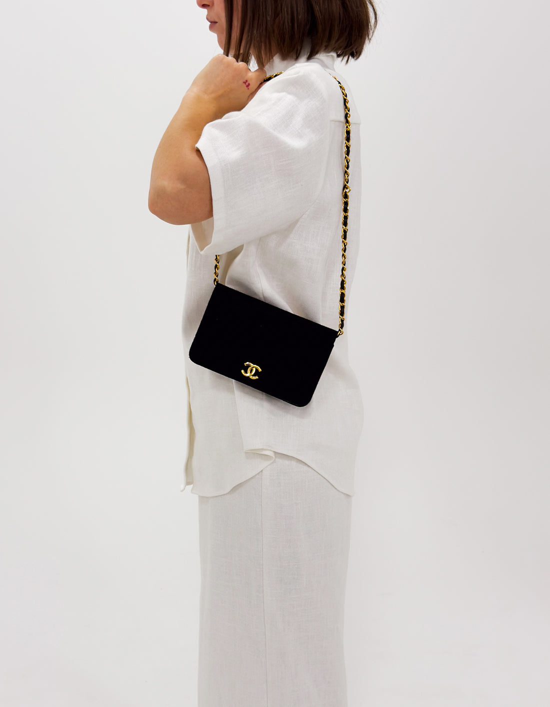 Vintage Chanel Jersey Flap Bag 0 Series
