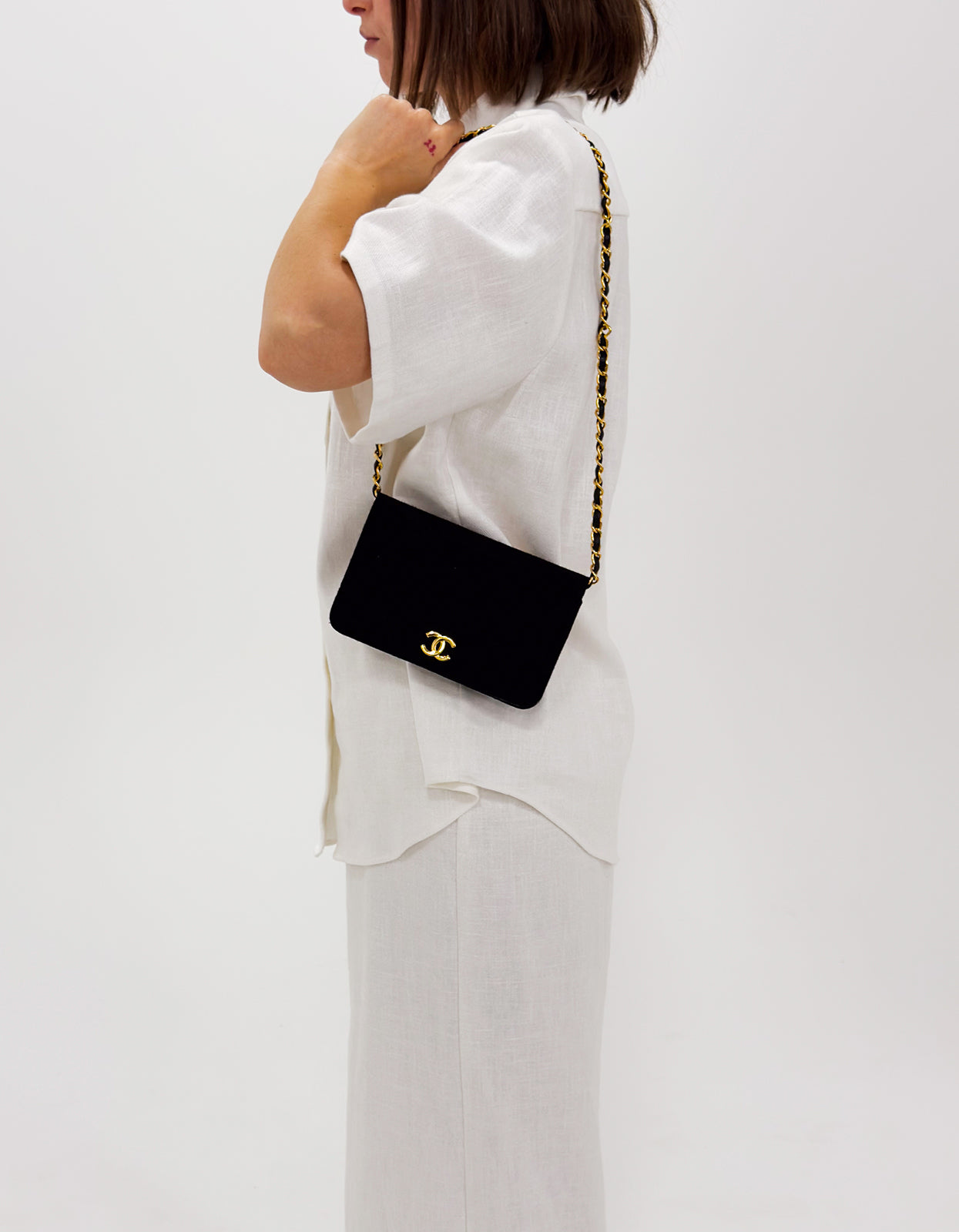 Vintage Chanel Jersey Flap Bag 0 Series