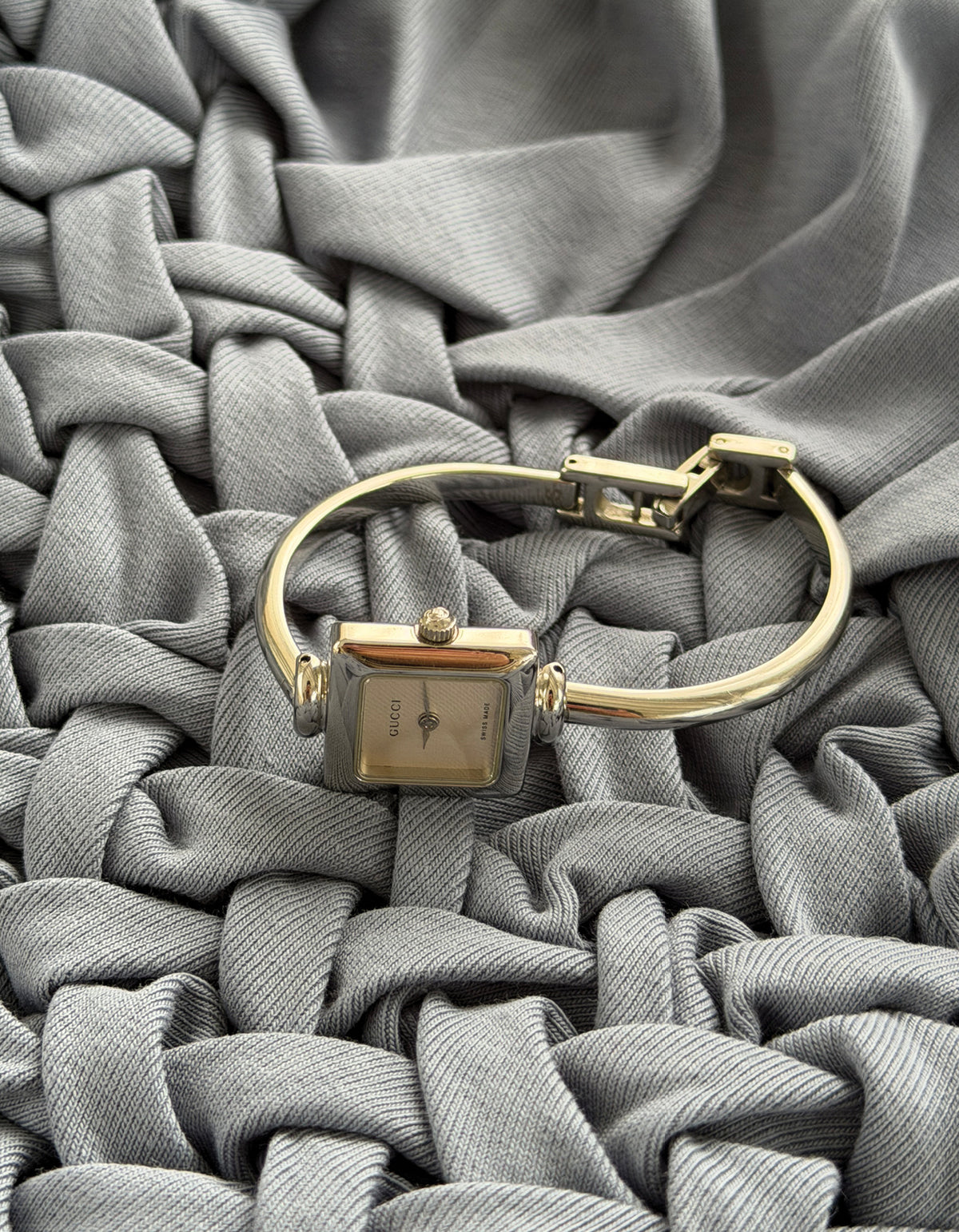 Gucci Silver 1900L Dial Square Watch