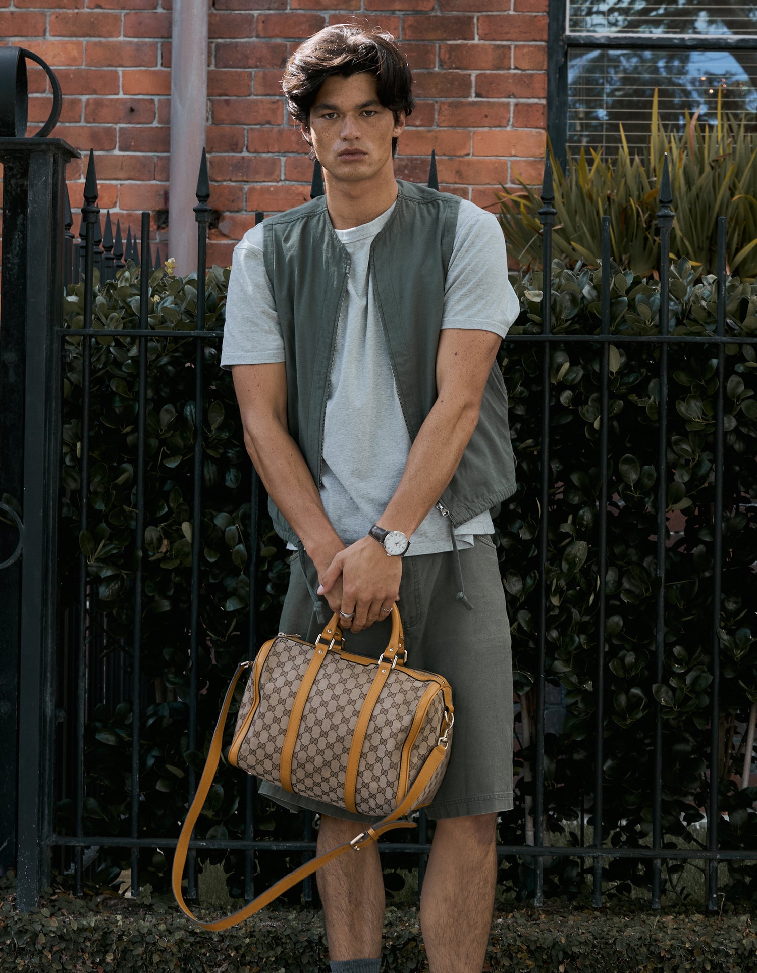 Gucci GG Canvas Boston Bag