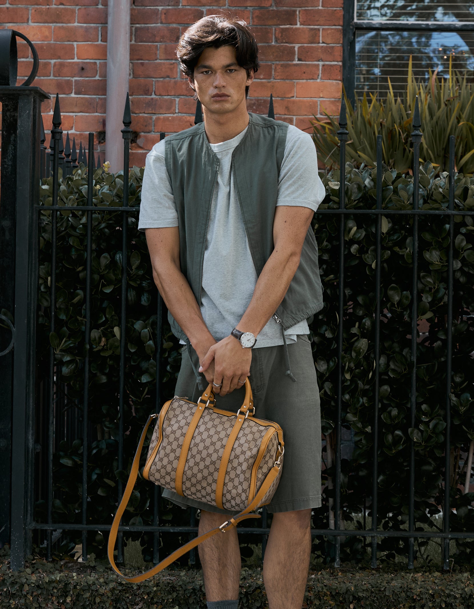 Gucci GG Canvas Boston Bag