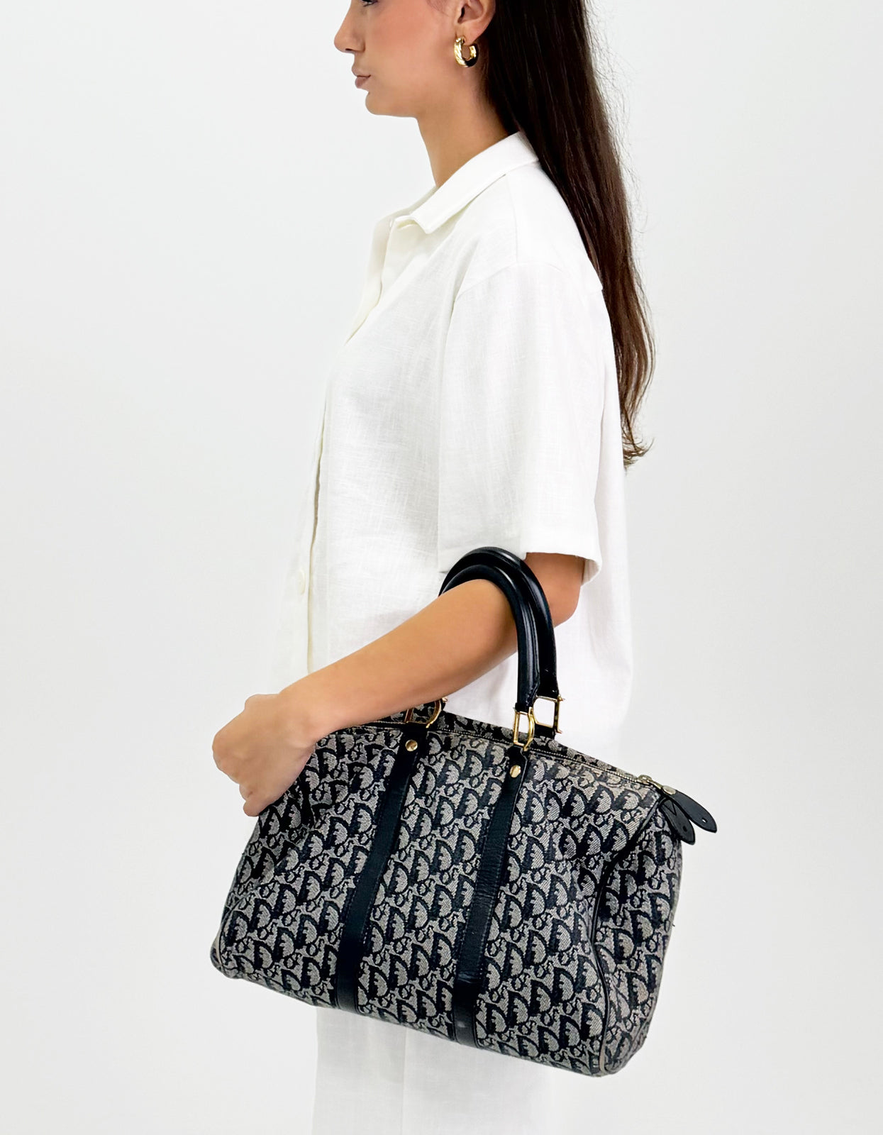 Dior Diorissimo Canvas Boston Bag