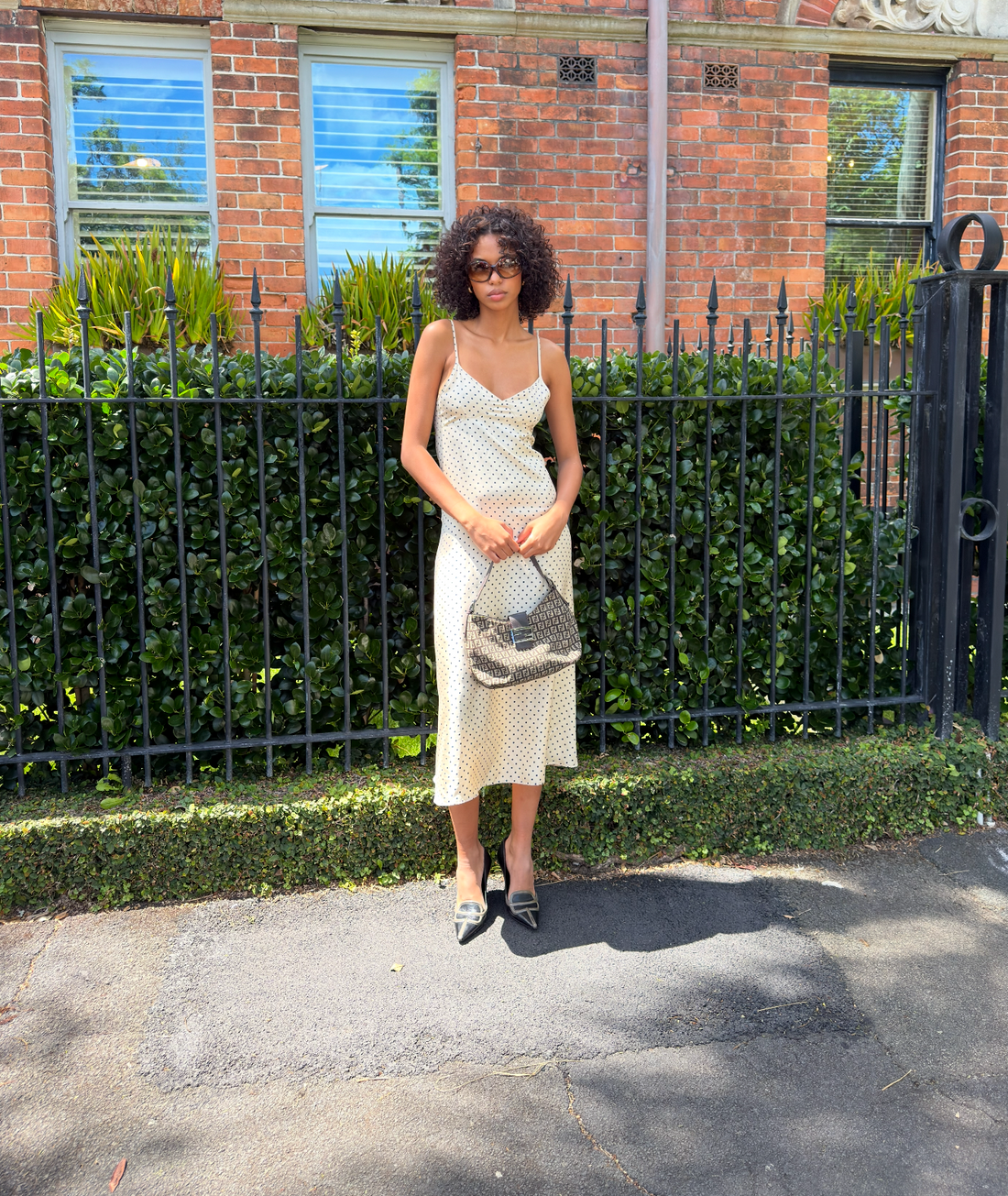 Fendi Zucchino Canvas Mamma Baguette