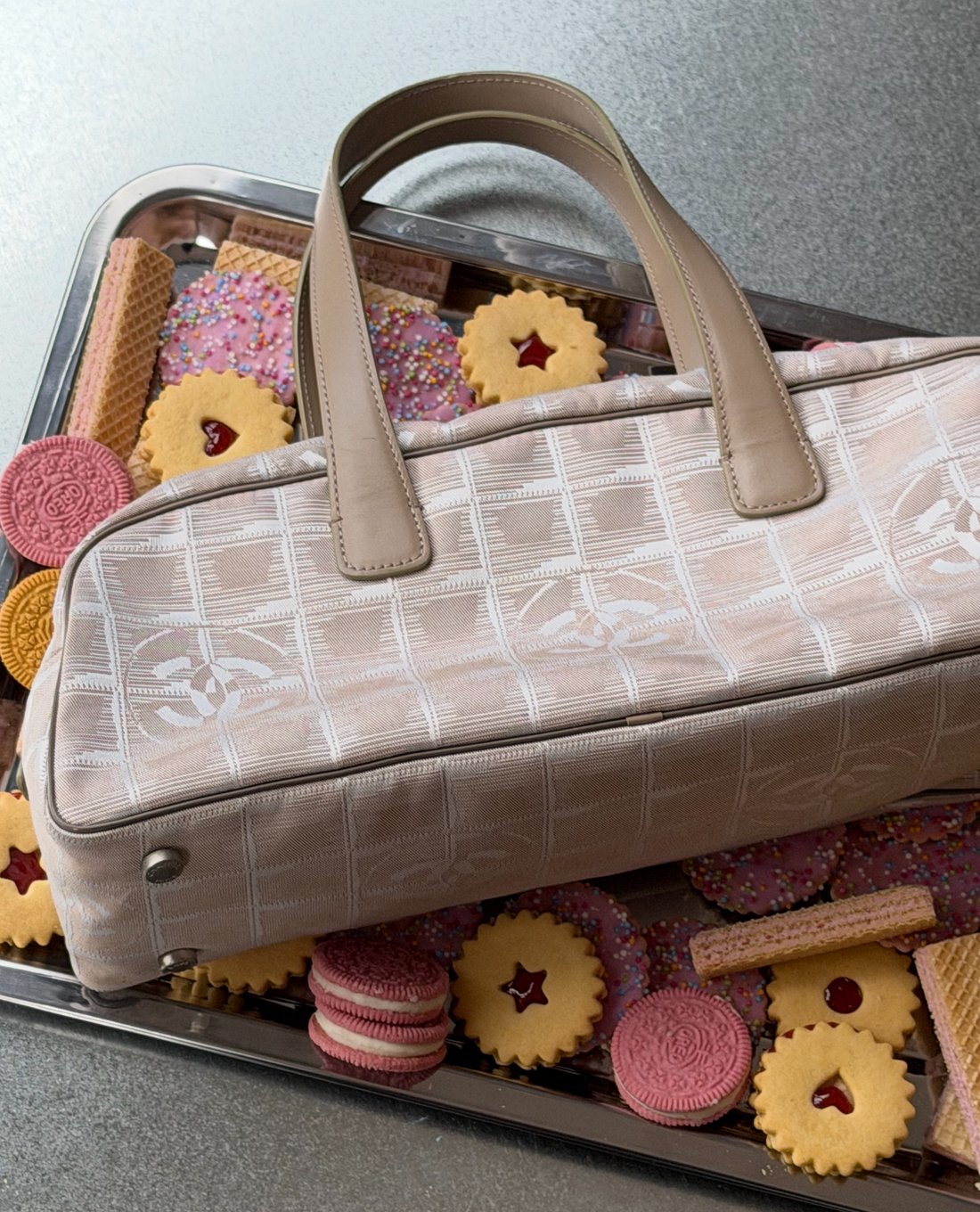 Chanel Nylon Beige Travel