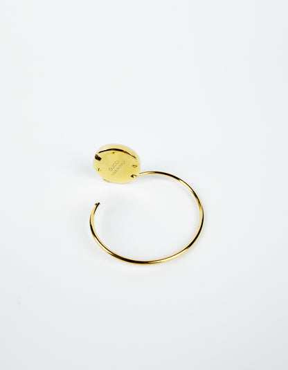 Gucci Gold Bangle Interchangeable Bezel