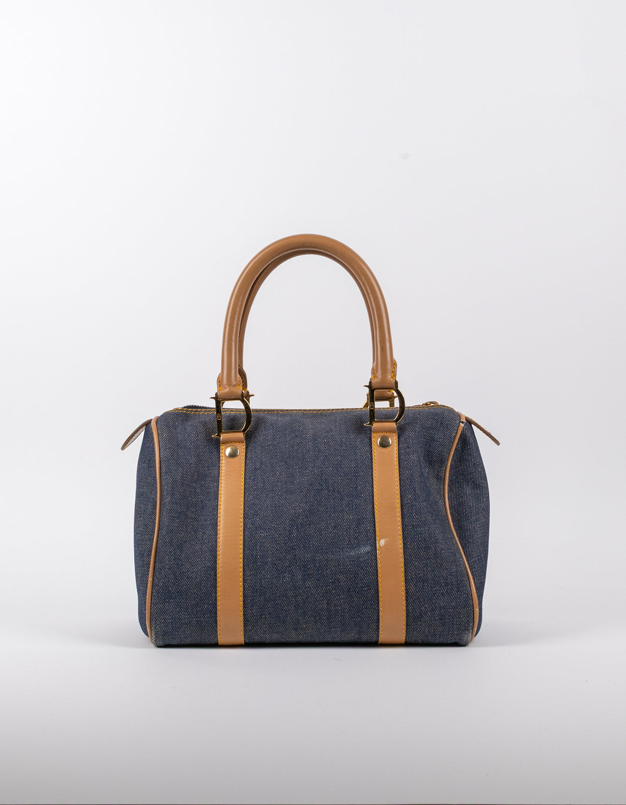 Dior Denim Calfskin Boston