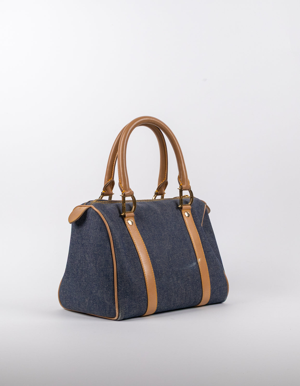 Dior Denim Calfskin Boston