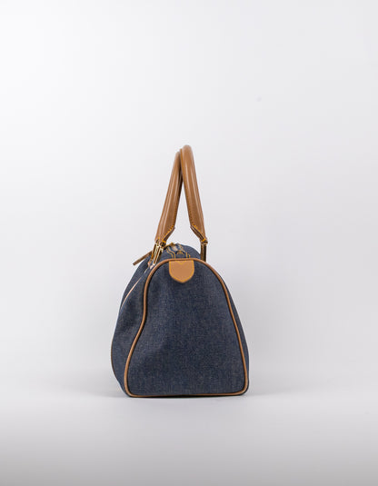 Dior Denim Calfskin Boston