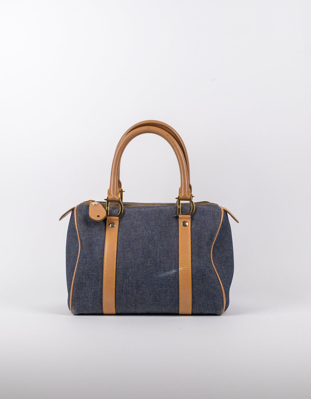 Dior Denim Calfskin Boston