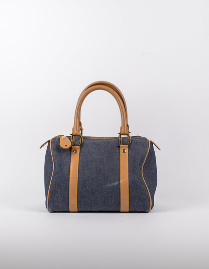 Dior Denim Calfskin Boston