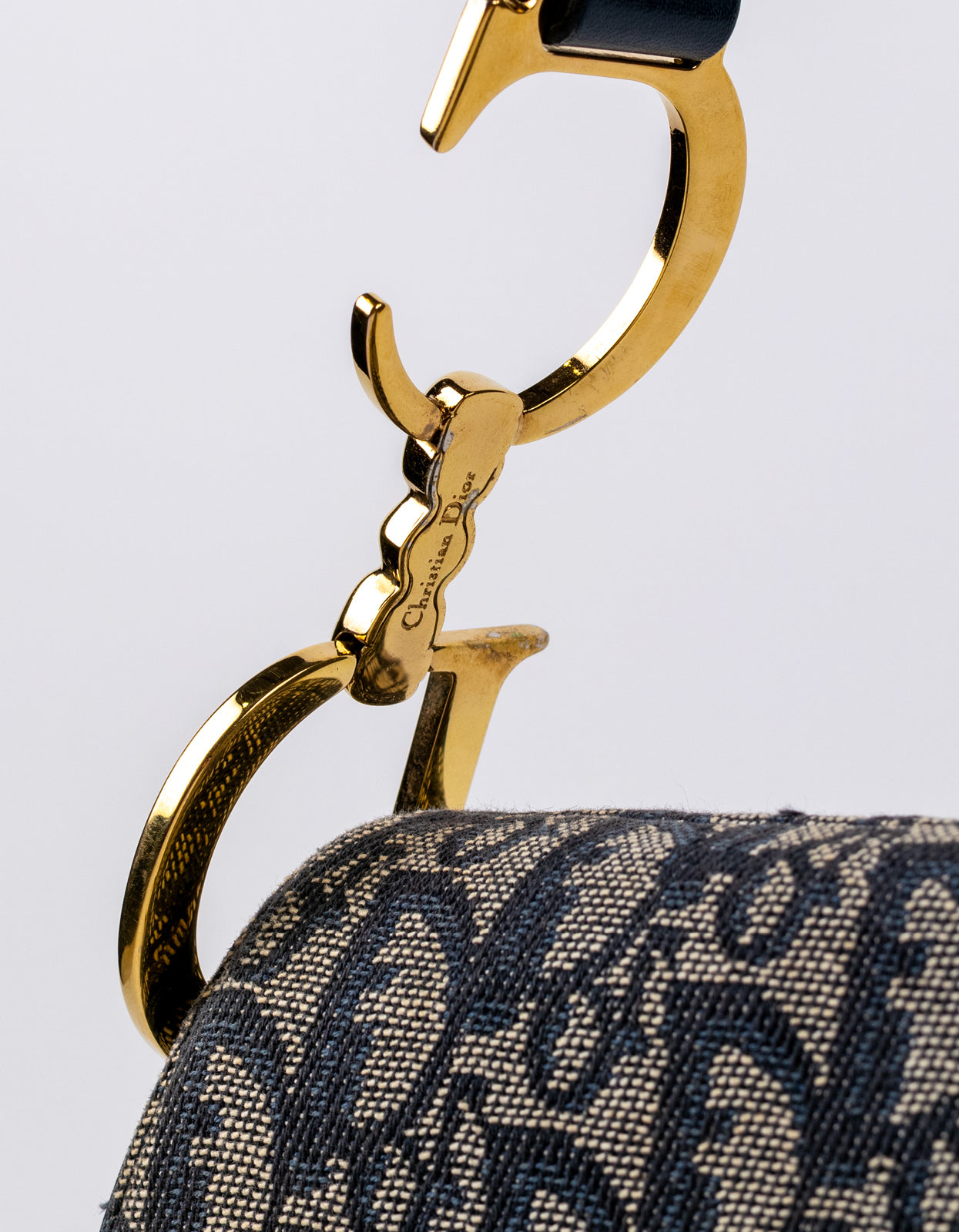 Christian Dior Oblique Navy Saddle