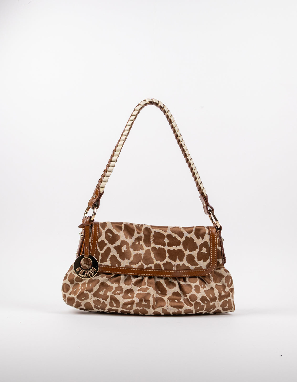 Fendi Chef Giraffe Jacquard Bag