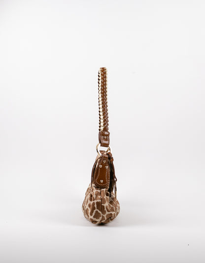 Fendi Chef Giraffe Jacquard Bag