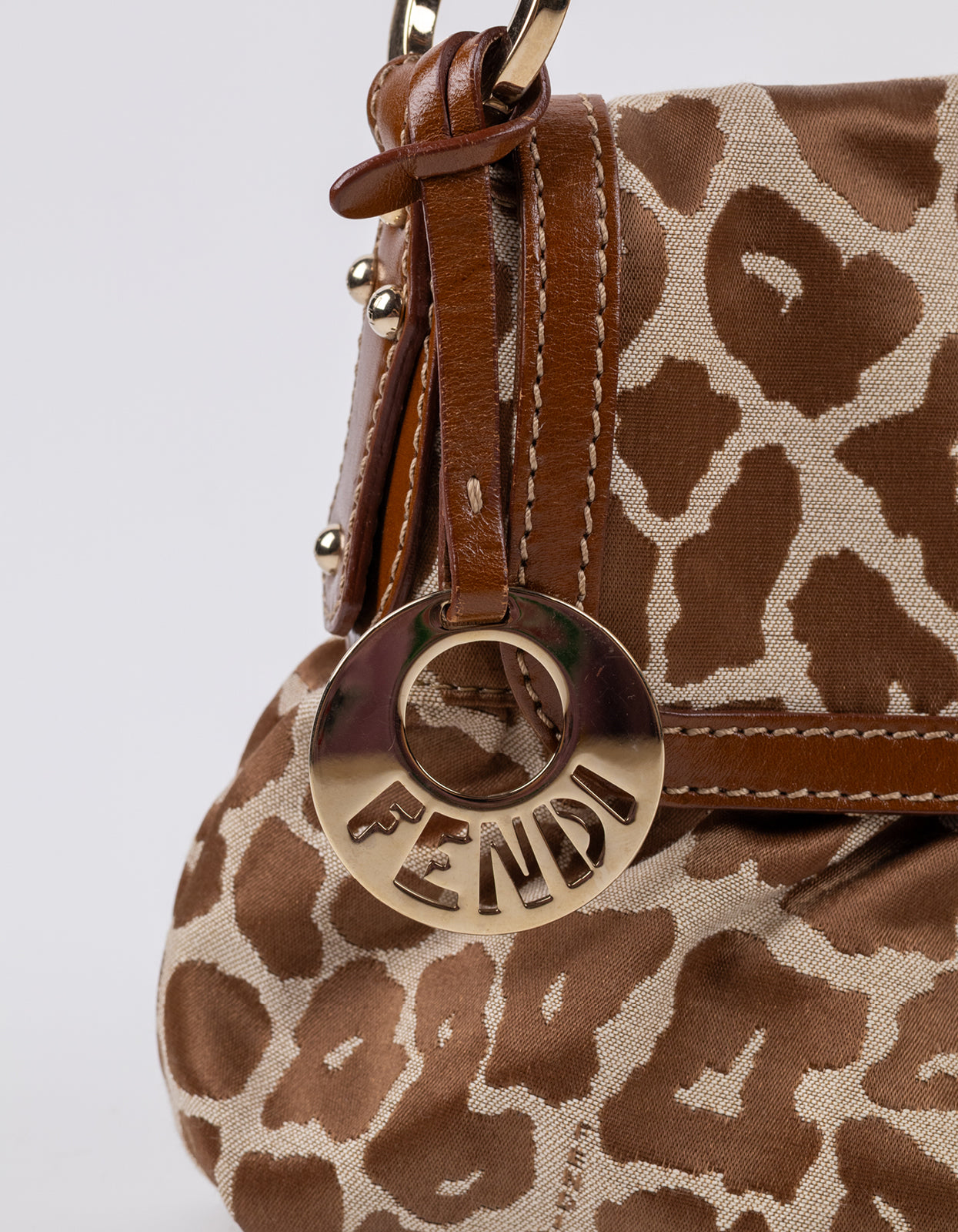 Fendi Chef Giraffe Jacquard Bag