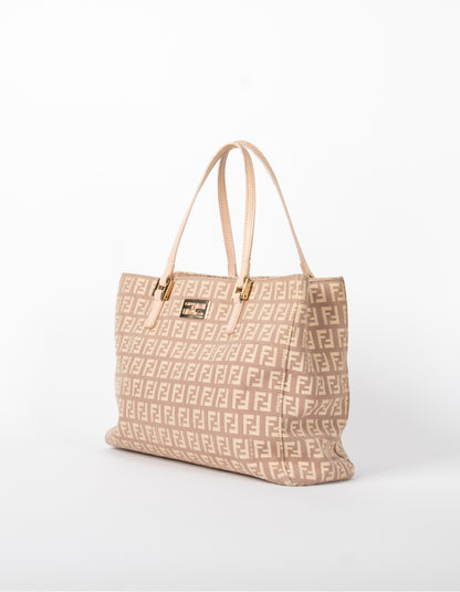 Fendi Pink Zucchino Tote