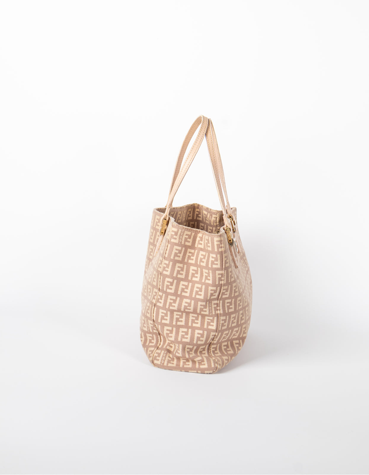 Fendi Pink Zucchino Tote