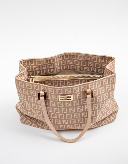 Fendi Pink Zucchino Tote