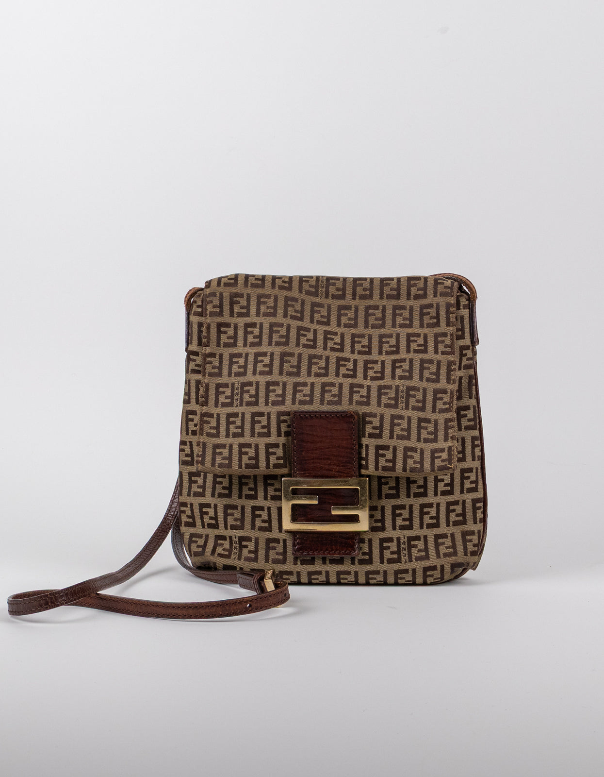 Fendi Zucchino Canvas Baguette