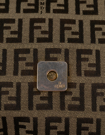 Fendi Zucchino Canvas Baguette