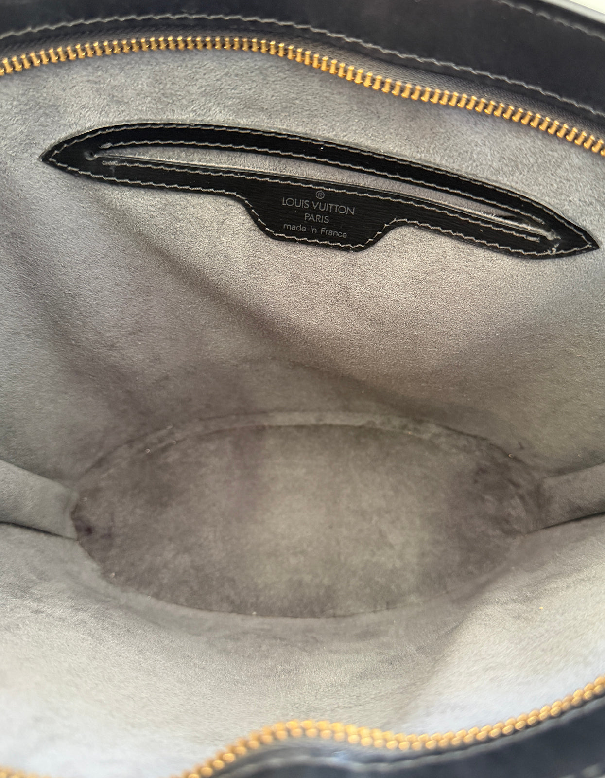 Black Epi Leather Saint Jacques