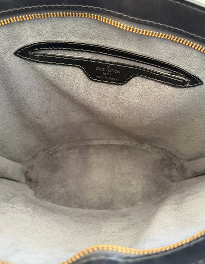 Black Epi Leather Saint Jacques