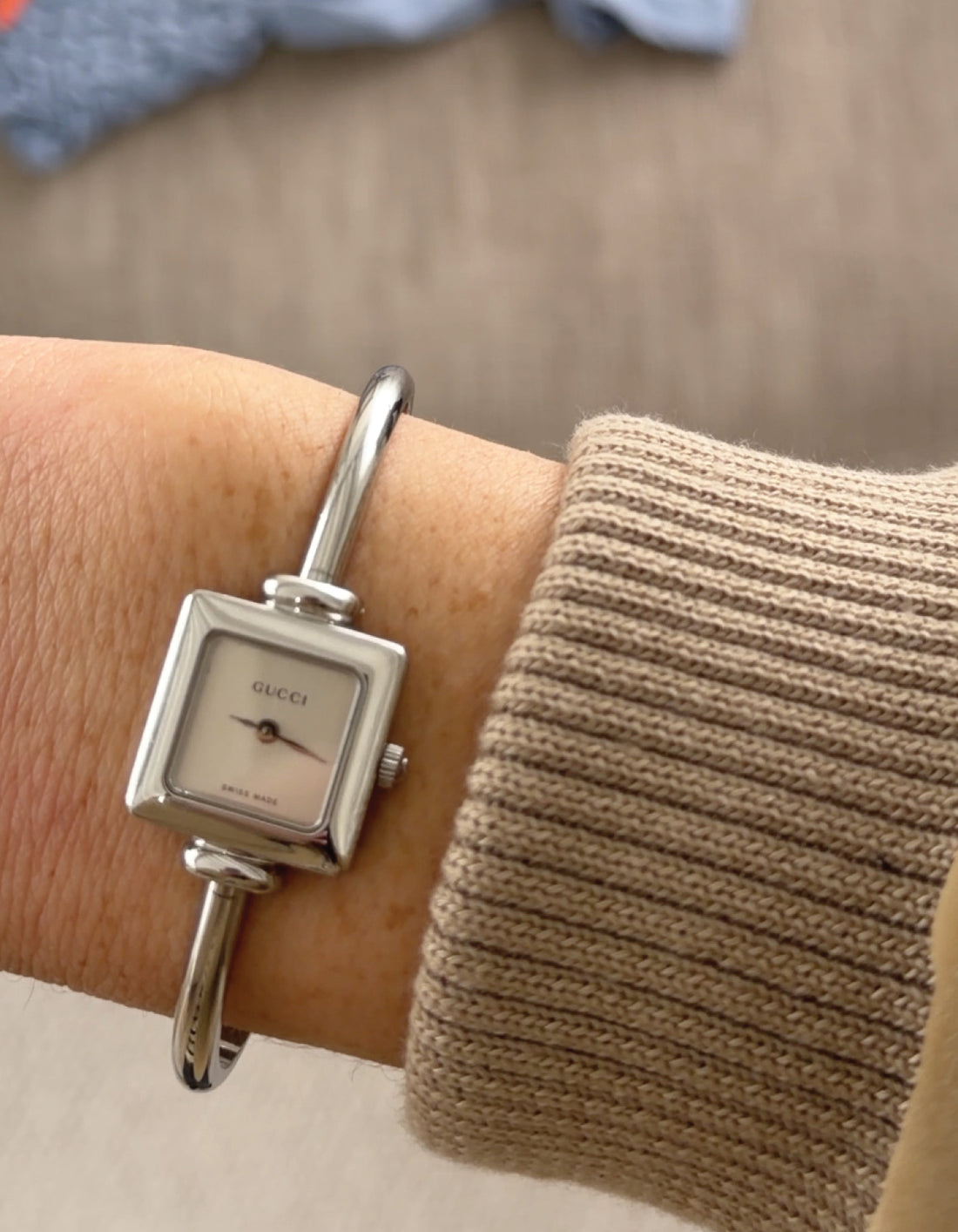 Gucci Silver 1900L Dial Square Watch