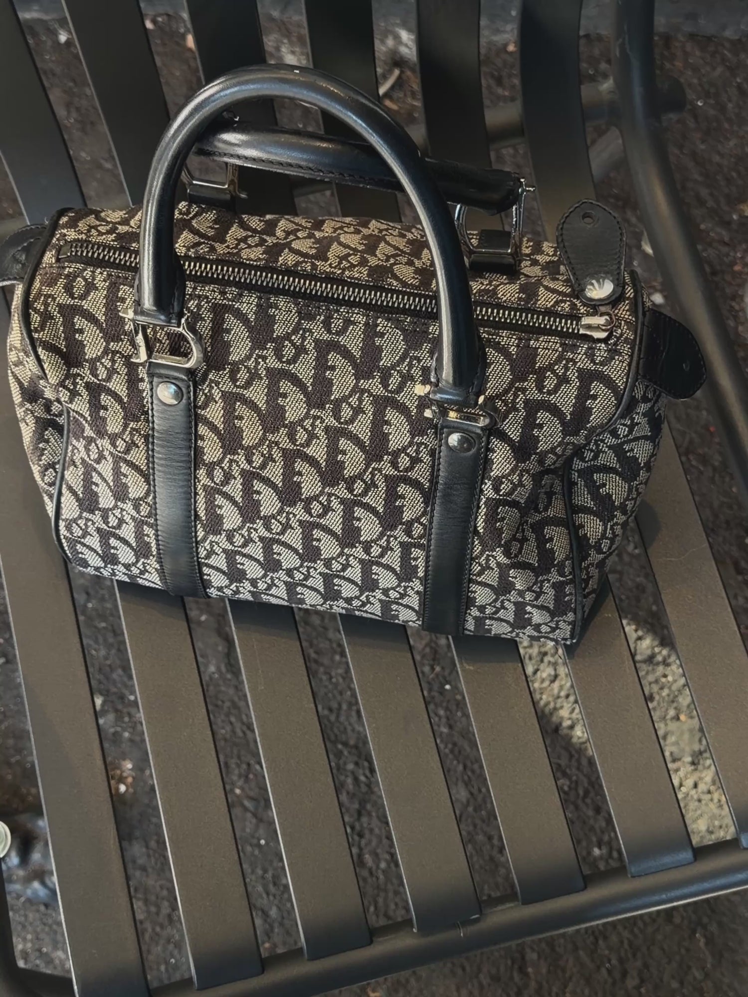 Dior Diorissimo Small Canvas Boston Bag