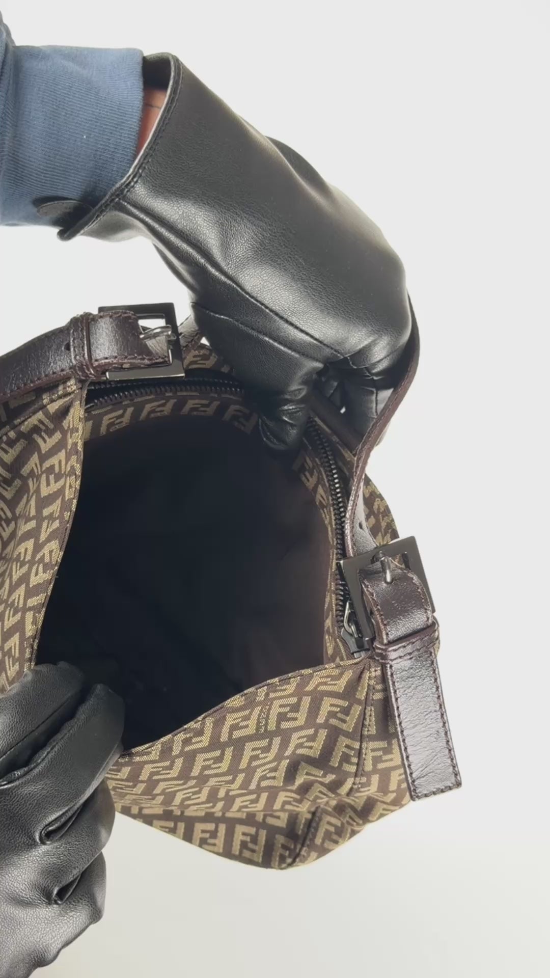 Fendi Zucchino Canvas Mamma Baguette