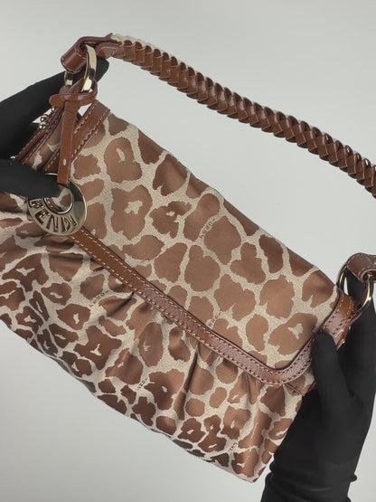 Fendi Chef Giraffe Jacquard Bag