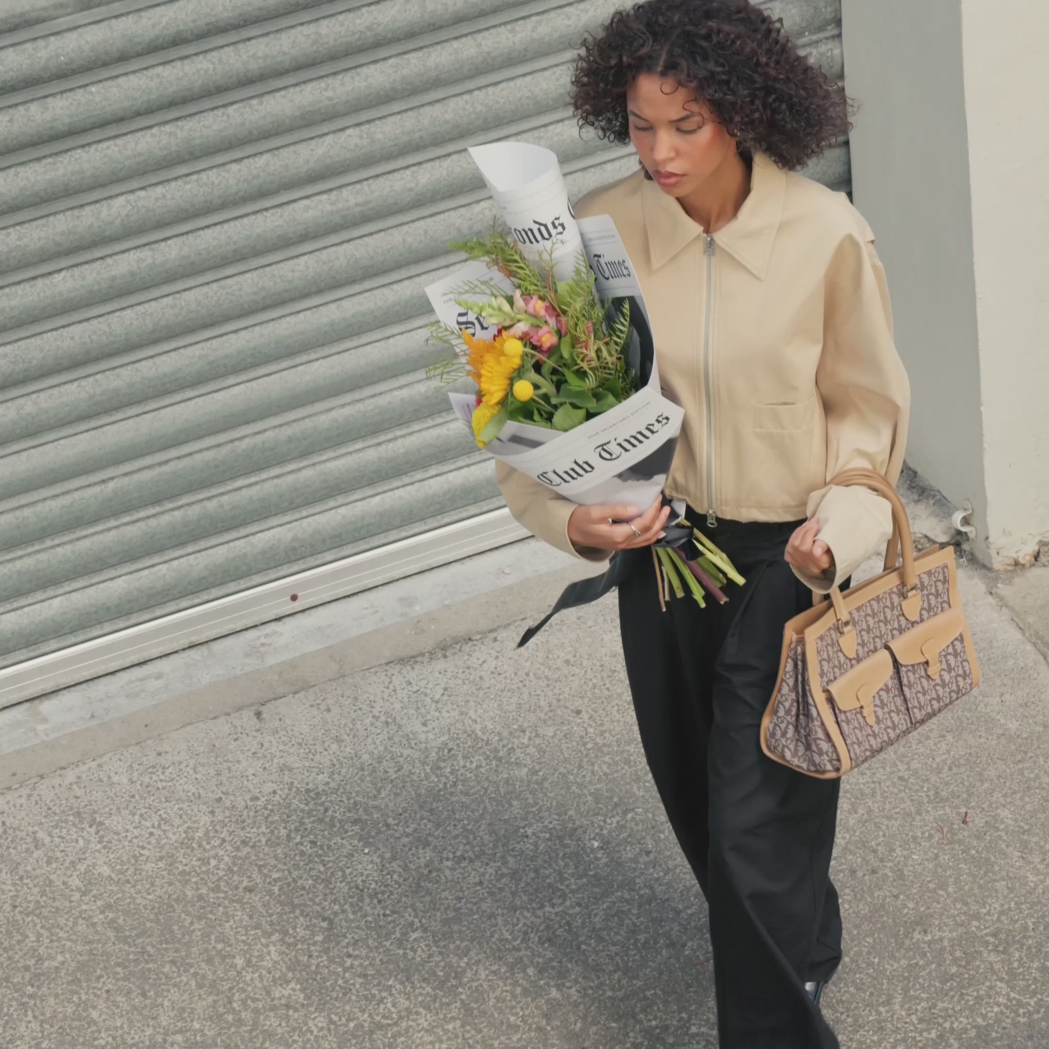 Dior Trotter Canvas Beige Brown