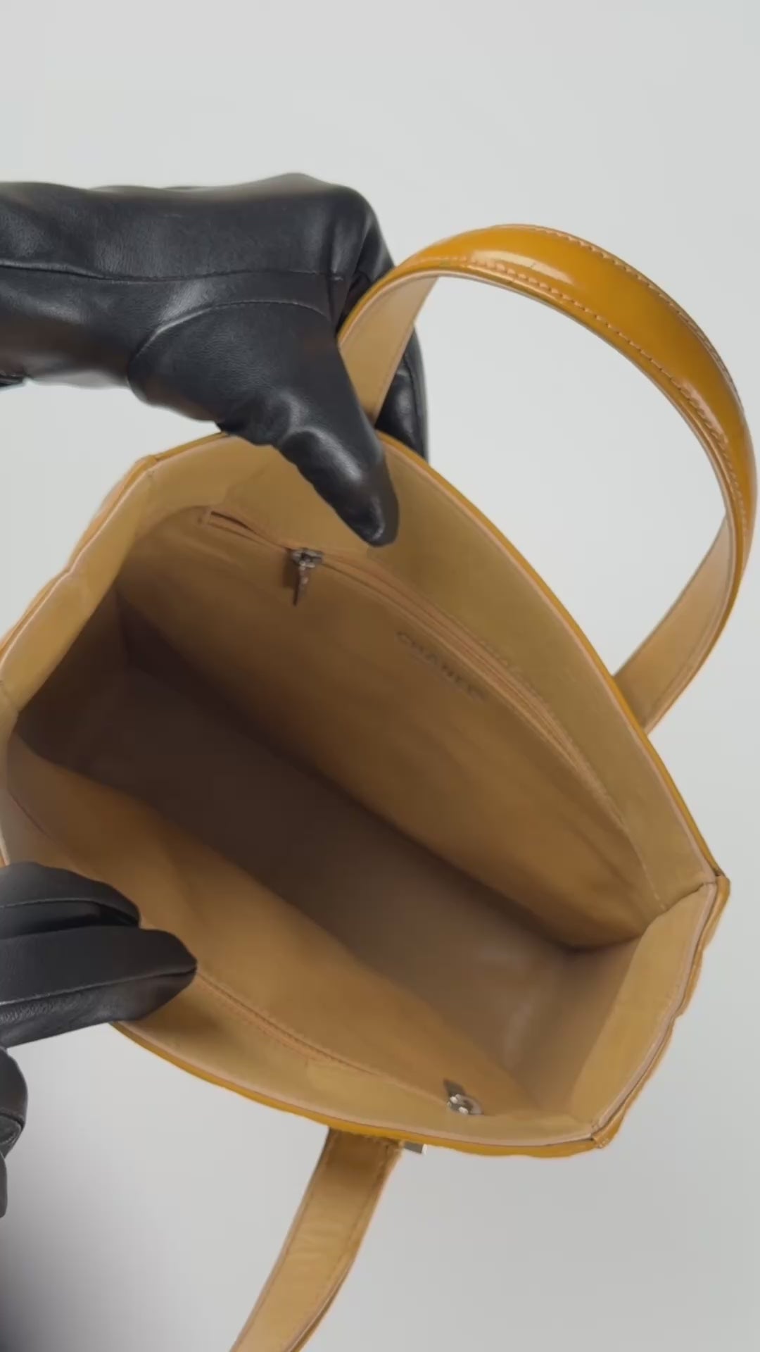 Chanel Choco Bar Yellow Tote Bag