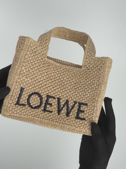 Mini Loewe Raffia Tote