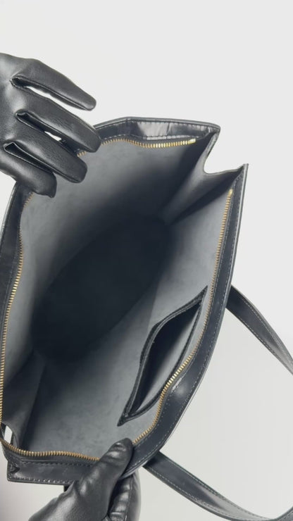 Louis Vuitton Black Epi Leather Saint Jacques