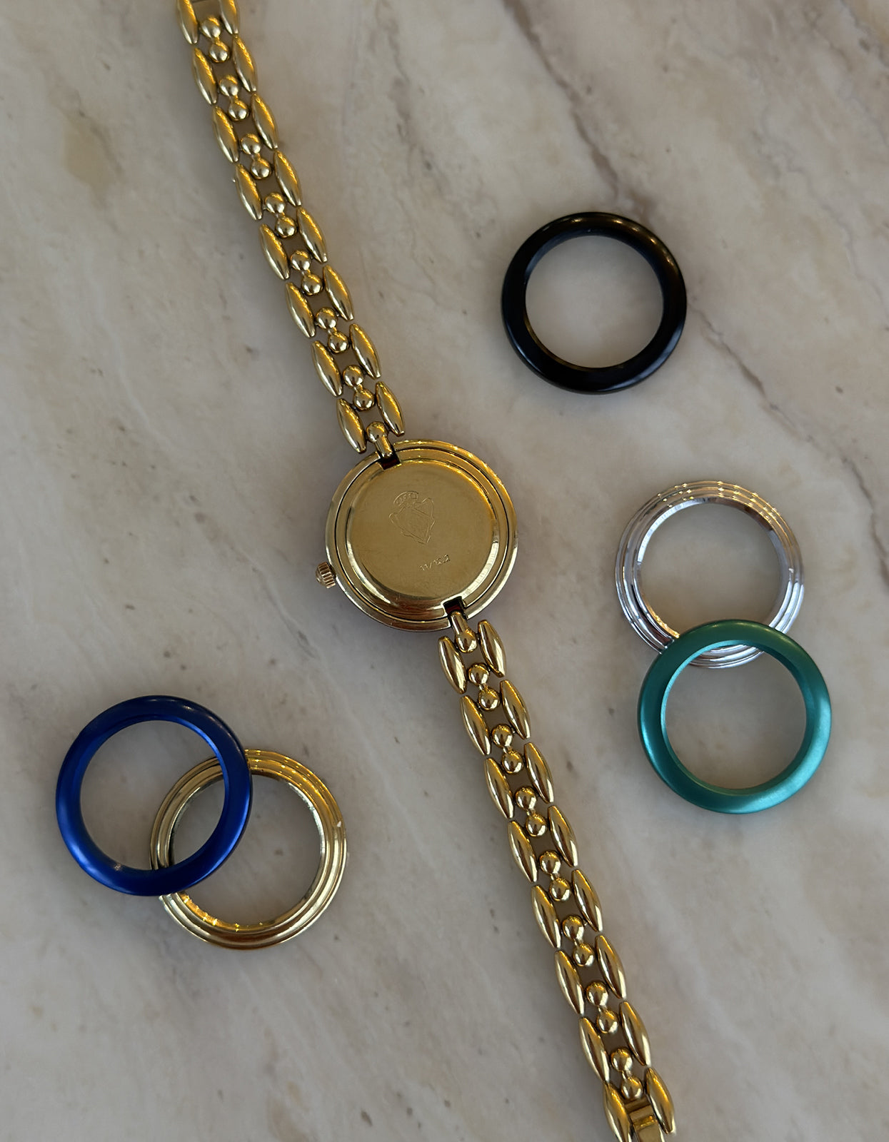Gucci Gold Link Changeable Bezel