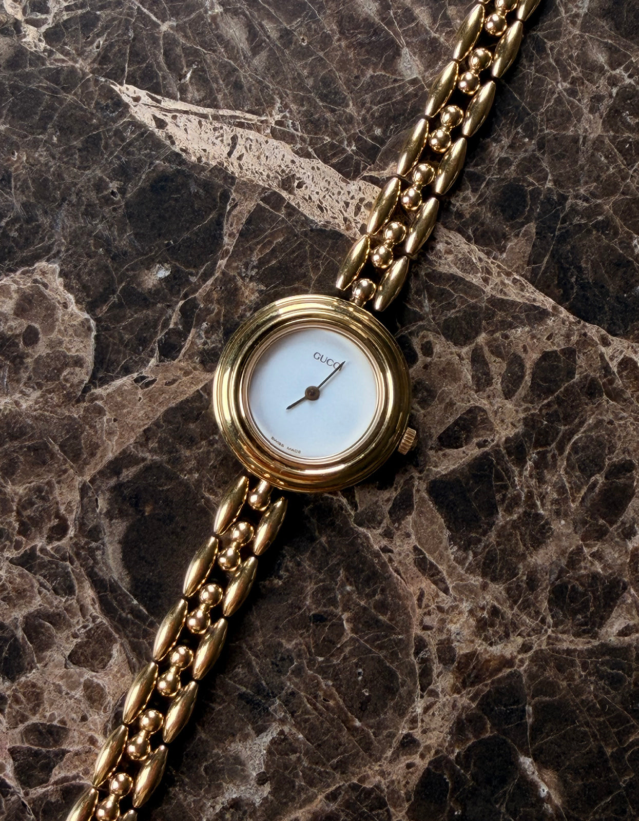 Gucci Gold Link Changeable Bezel