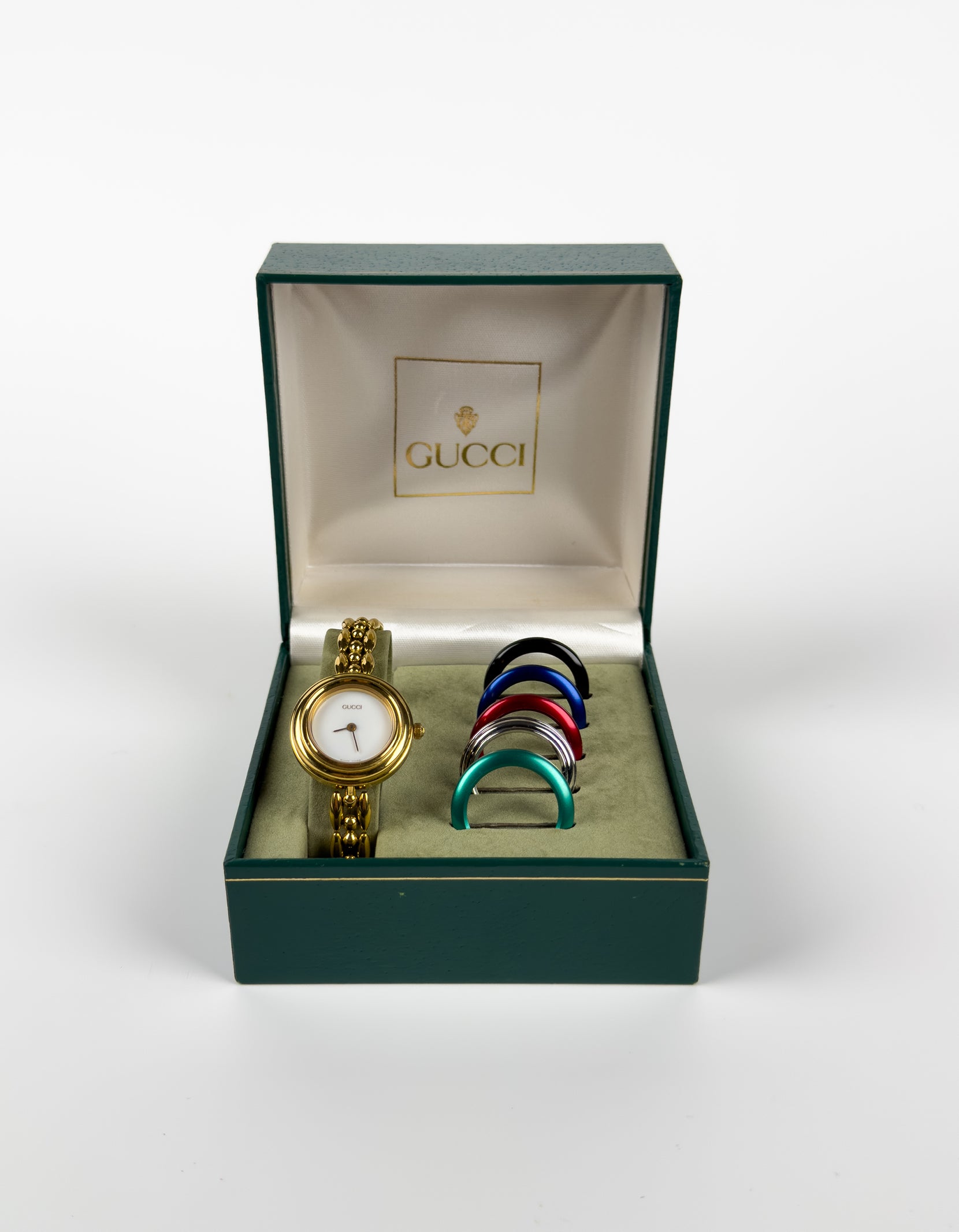 Gucci Gold Link Changeable Bezel