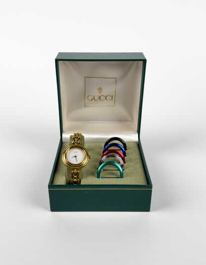 Gucci Gold Link Changeable Bezel