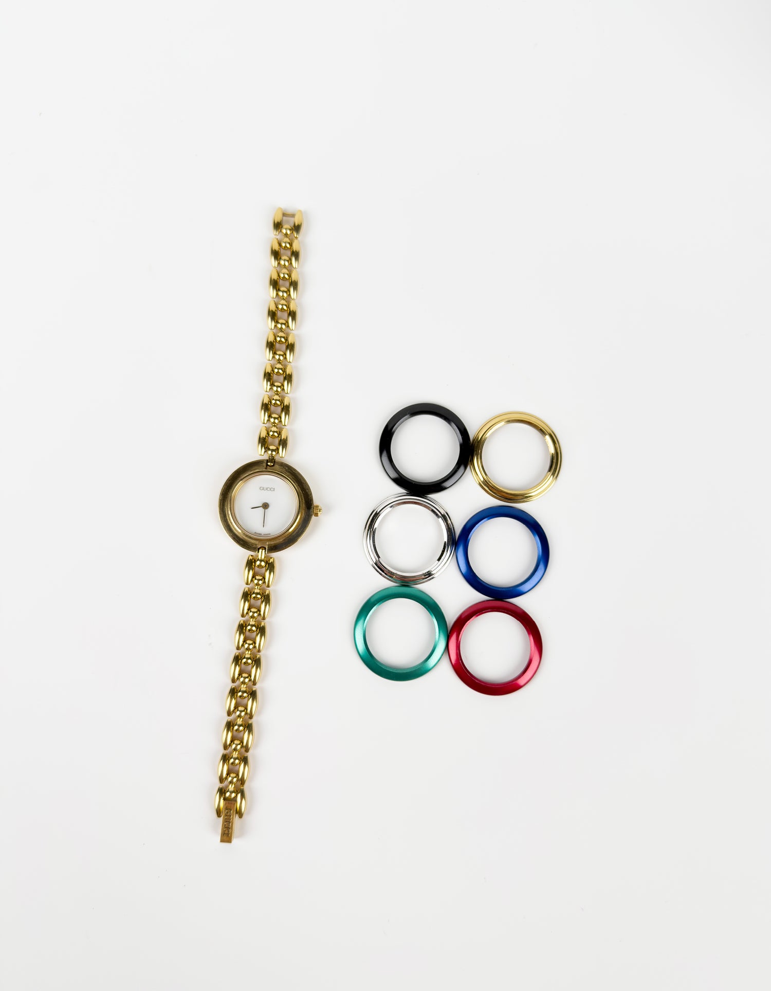 Gucci Gold Link Changeable Bezel